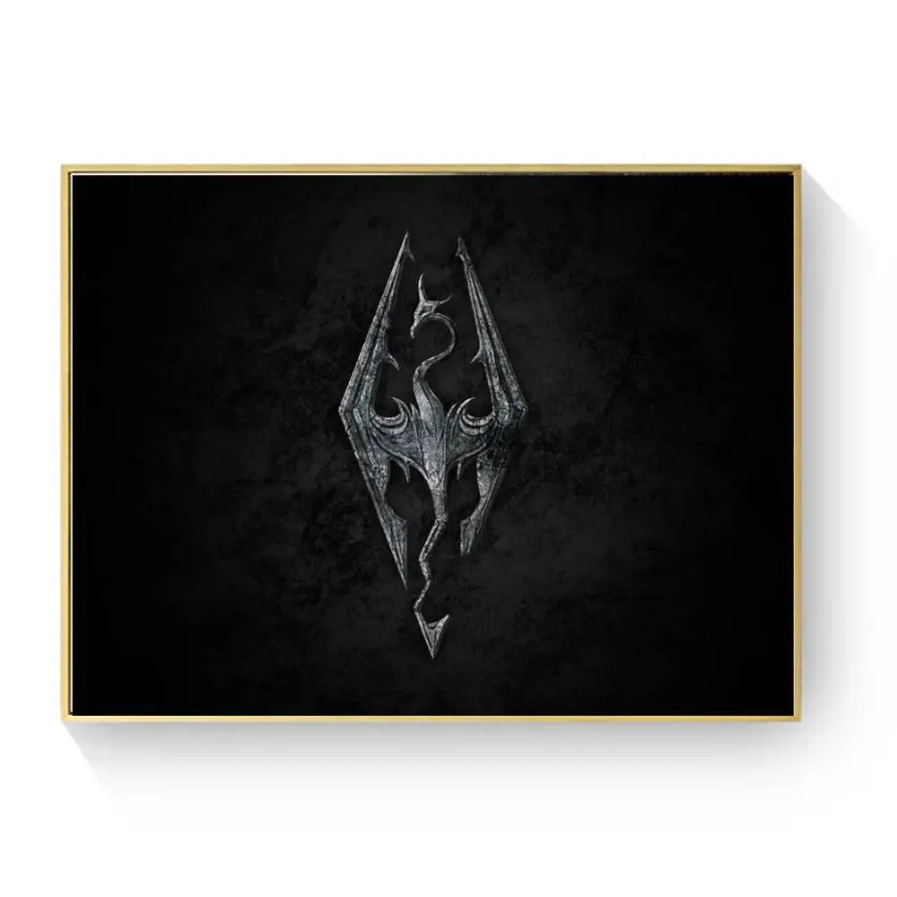 Skyrim The Elder Scrolls игра холст Художественная живопись плакаты и принты для гостиной Настенная картина домашний Декор без рамки Quadro - Color: 1