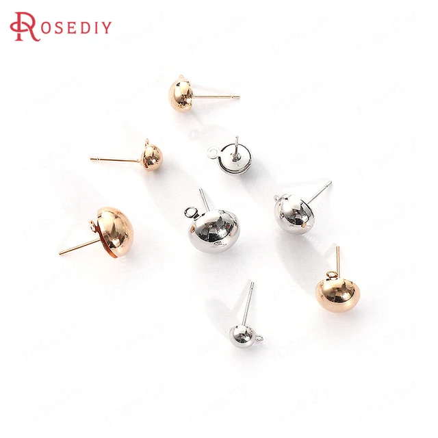 GOLDEN PEARL GOLD PLATED STUDS – Sanvi Jewels