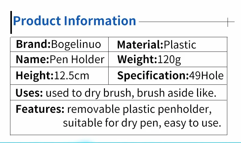 Bgln кисть для рисования, ручка-держатель, 49 отверстий, подставка для ручек, подставка для дисплея, держатель для акварельных красок, кисть для рисования, держатель для ручек, товары для рукоделия