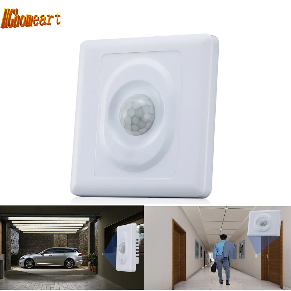 

HGhomeart IR Motion Sensor 220V Led Light Switch Module Body Auto on Off Lights Lamps Infrared smart House Switch Controller