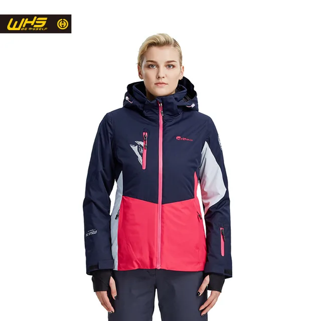 Cheap WHS New Women ski Jackets Brand Outdoor windproof skiing coat woman snow clothes breathable suit ladies snowboarding coats