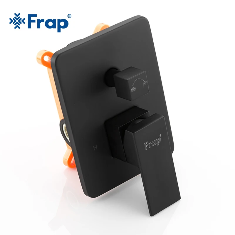 FRAP Square bathroom shower faucet sy tem brass