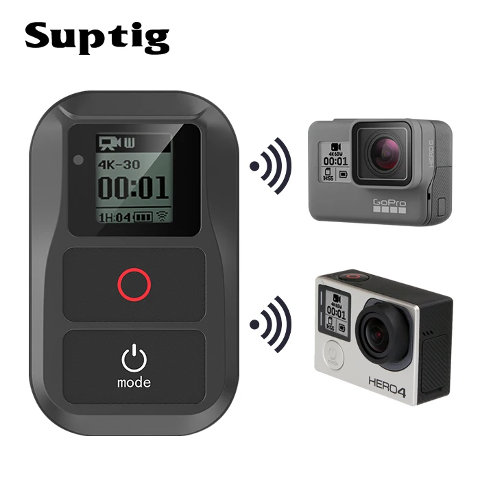New WIFI Accessories For GoPro Hero 3 4 5 6 7 8 Black Fusion Wireless WiFi Remote Control + Charging Cable Session 4/5 Gopro Max