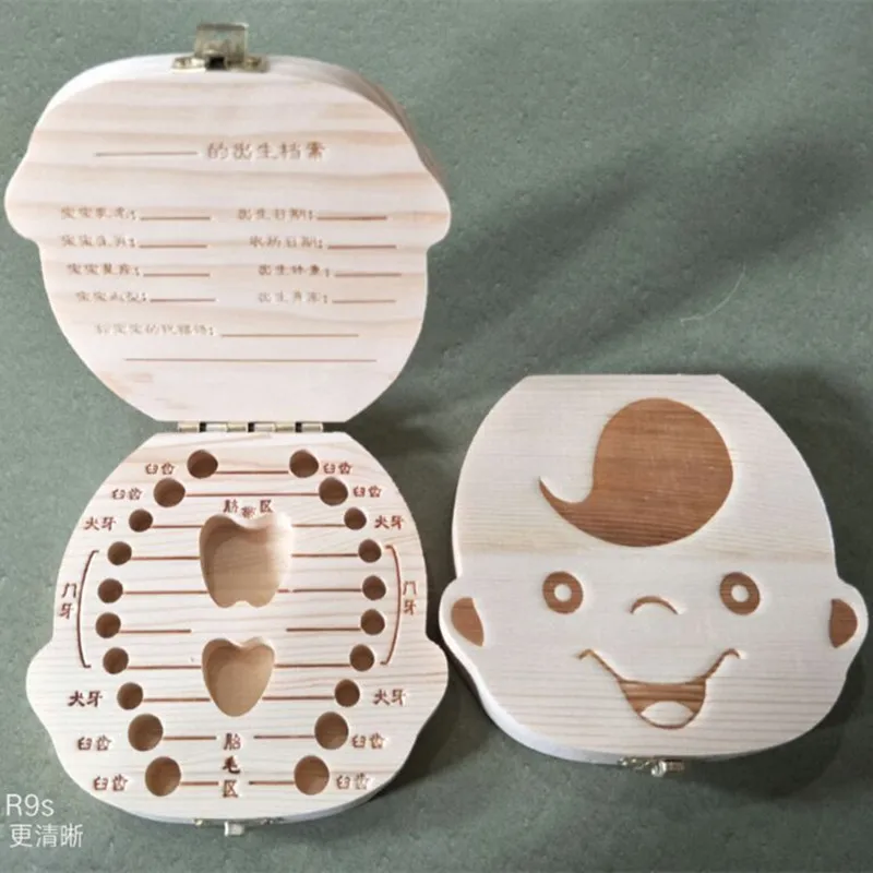 Montessori Educational Toys Wooden Box for Baby Teech Lanugo Umbilical Cord Collection Toddler Anniversary New Year Gift Russian (1)
