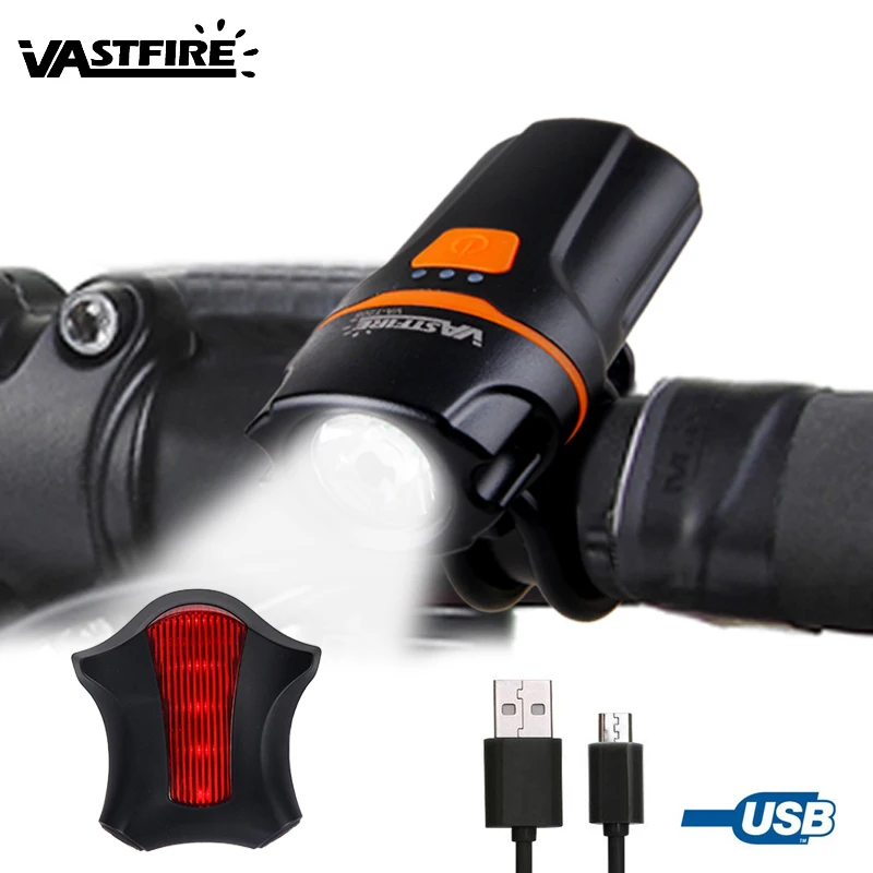 

Mini Portable USB Rechargeable Bike Lights Waterproof Bicycle Handlebar Lamp with Built-in 3.7V 1200 mAh Battery