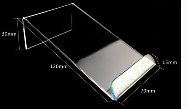 

2018 New style Universal acrylic mobile cell phone display stand Digital products holder jewelry/watch/phone display rack 30pcs
