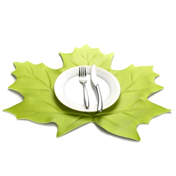 

Placemat for dining table Coasters Lotus Leaf Palm Leaf Simulation Plant Cup Coffee Table Mats Kitchen Christmas Home Decor