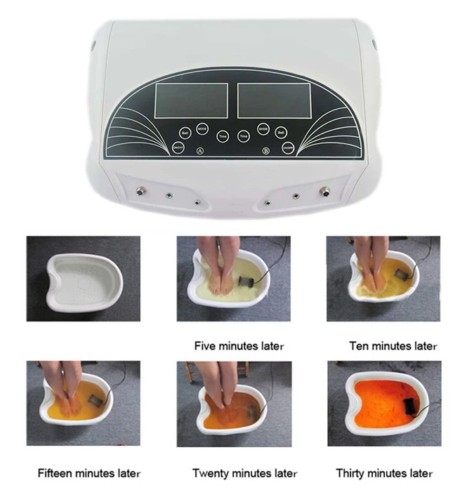 Professionele Dual LCD Ion Detox Ionische Voetenbad Spa Cleanse Machine Infrarood Riem Grote LCD