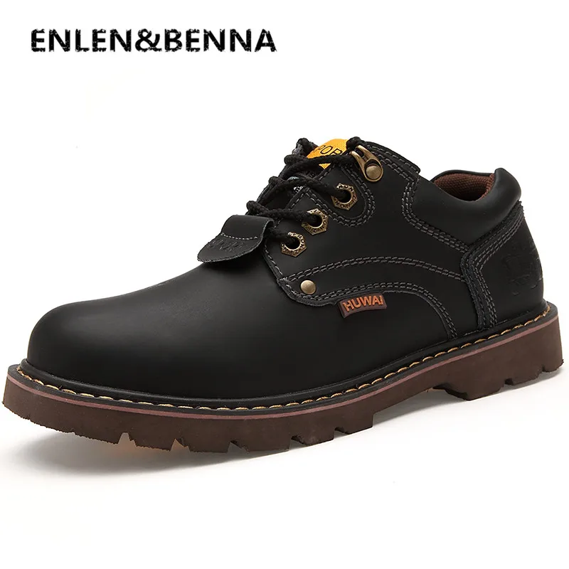 Luxe marrone giallo Mocassini pelle Moda Flats Uomo Casual Classic Italian Nero e Enlen Brand marrone Work chiaro Safety Designer scuro De Scarpe in Benna aZnwEqqH01