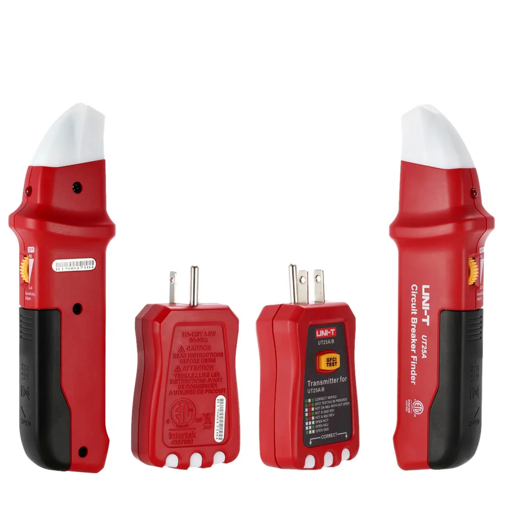 

UNI-T UT25A Circuit Breaker Finder Fuse Socket Tester Electrician Diagnostic tool with LED