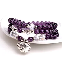 Бусы Будды натуральный хрустальный Розарий медитация бусины браслеты для женщин и мужчин ювелирные изделия Молитва бисера мала-розарий