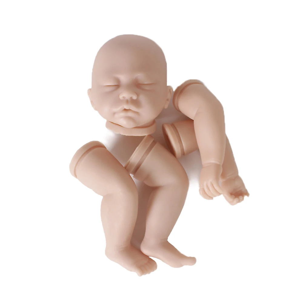 

DIY Girl boy Doll Kit soft Silicone Vinyl Reborn Baby Doll Mold 50cm Lifelike Closed eyes Reborn Doll Kits Limb 2019 Accessories