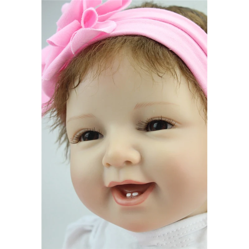 55 см Reborn Baby Dolls виниловый силиконовый реалистичный живой Мягкий Младенец Малыш новорожденный игрушка дети мальчик девочка день рождения Рождество подарок