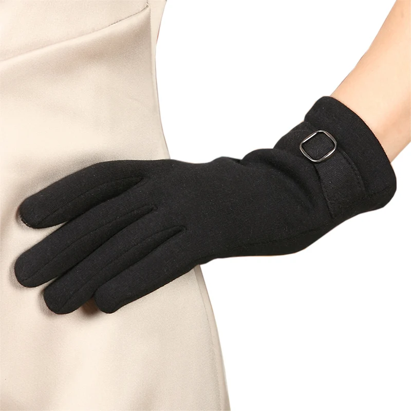 Перчатки женские зимние теплые водительские перчатки плюс бархат Сенсорный экран холодный тонкий раздел относится к не падающим