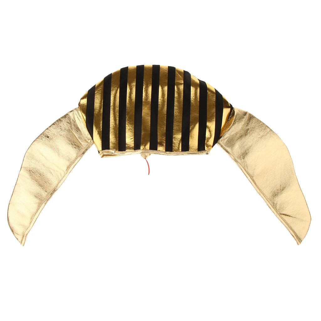 Novelty Golden Black Egypt Egyptian Pharaoh King Hat Vintage Headpiece Fancy Dress Cosplay Photo Props