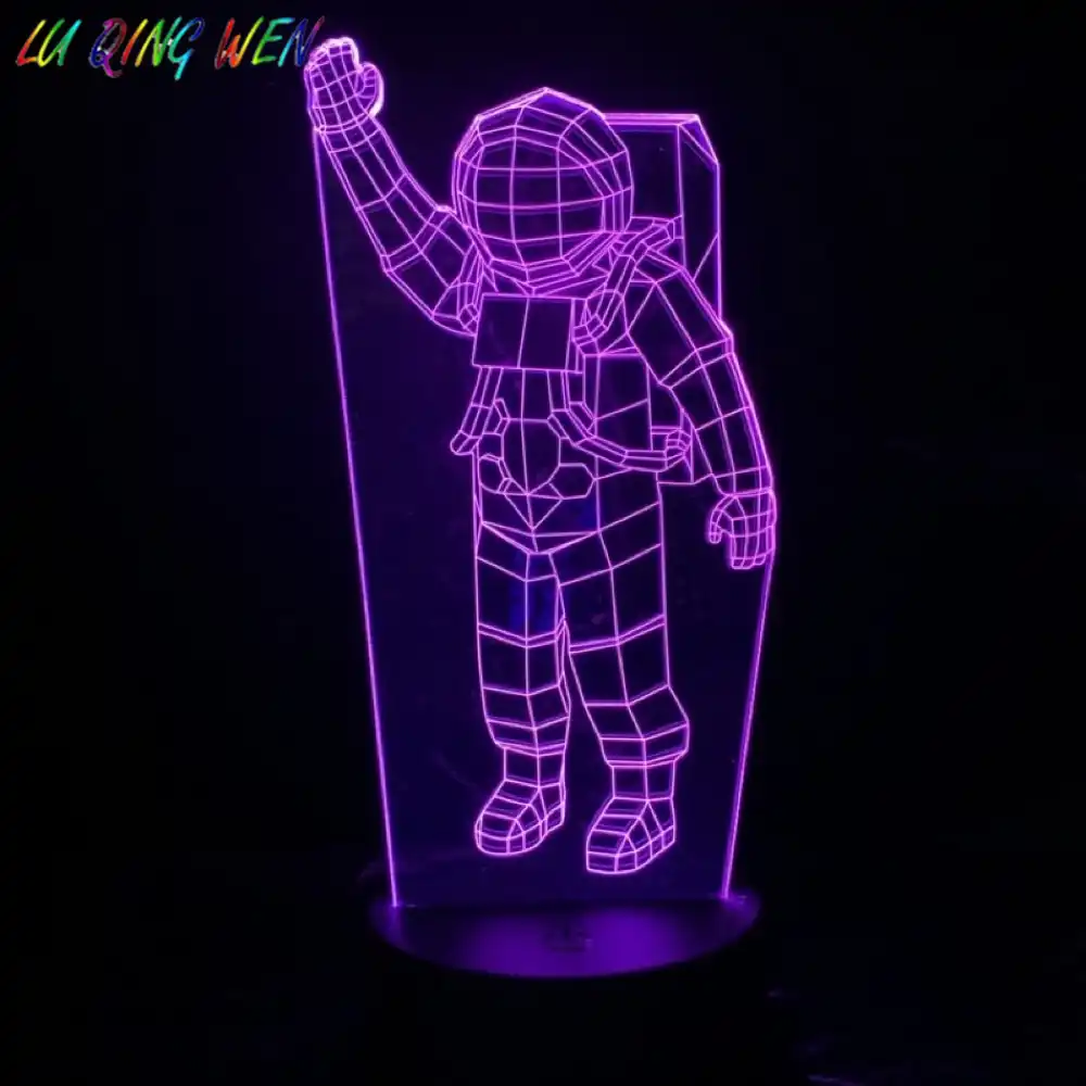 Astronaut Toys 3D Astronaut Lamp,16 Colours Changing Acrylic LED Night Light for Boys and Girls as on Birthdays or Holidays Spaceman 3D Night Light