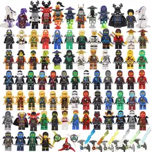 2017 HOT NINJA Heroes Kai Jay Cole Zane Nya Lloyd With Weapons Action Toy Figure Blocks