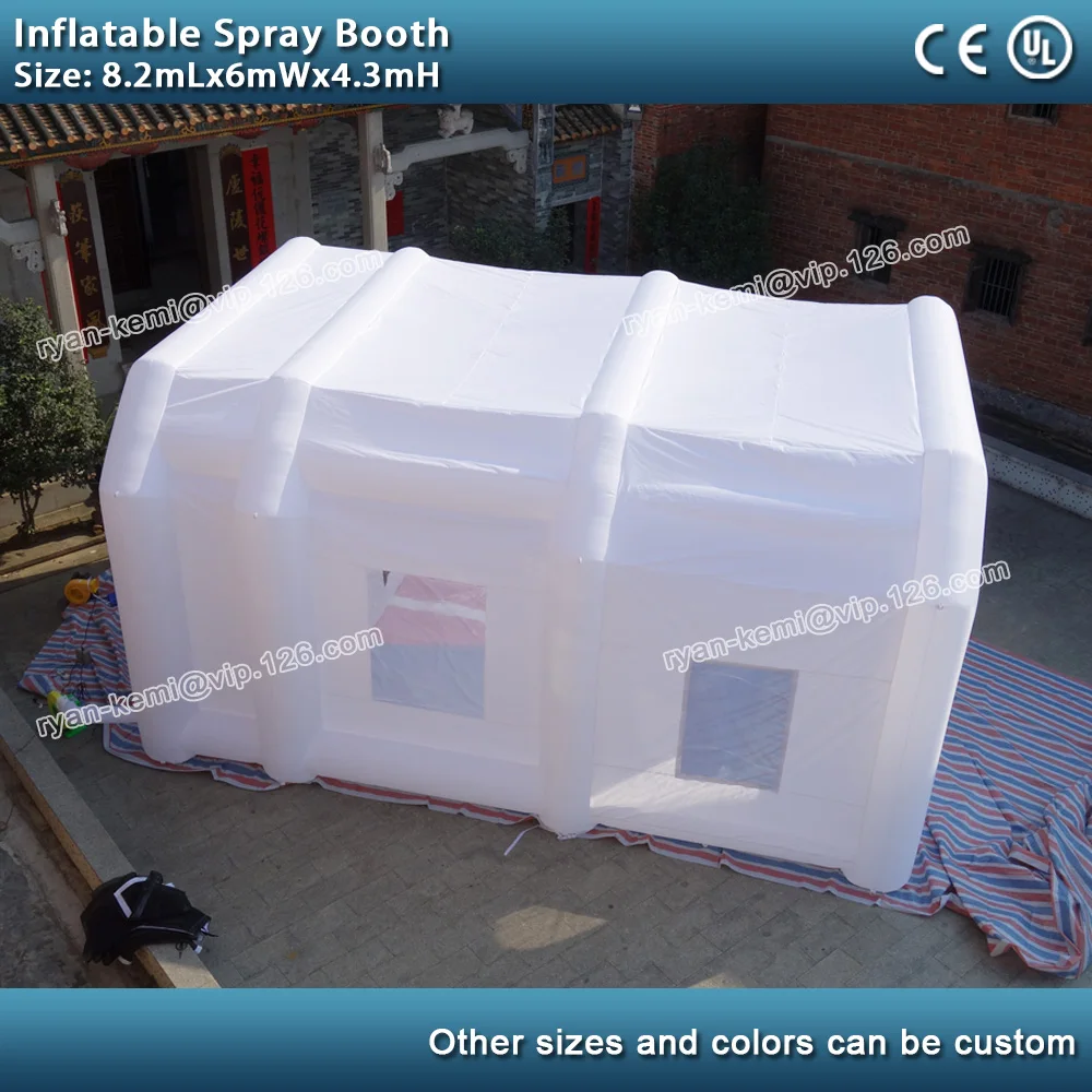 8.2mLx6mWx4.3mH Inflatable spray booth