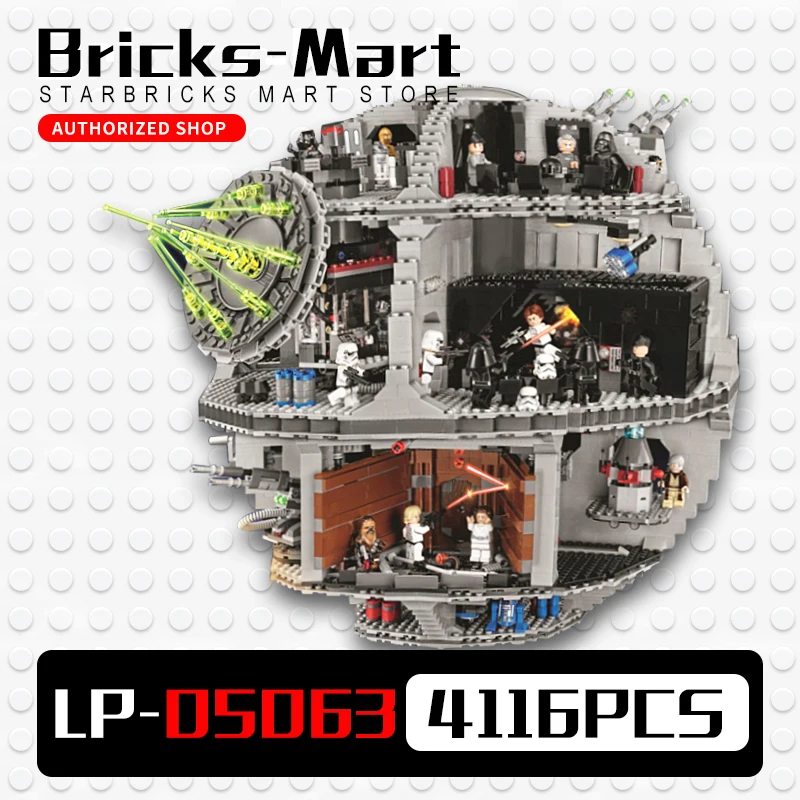 

2017 Lepin 05063 Star 4116pcs Genuine New War Force Waken UCS Death Educational Building Blocks Star Bricks Toys Boy Toys 75159
