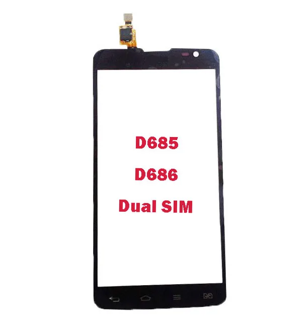 5,5 дюймов для LG G Pro Lite D680 D682 Dual SIM D685 D686 сенсорный экран дигитайзер Сенсорная панель объектив стекло черный белый цвет с лентой