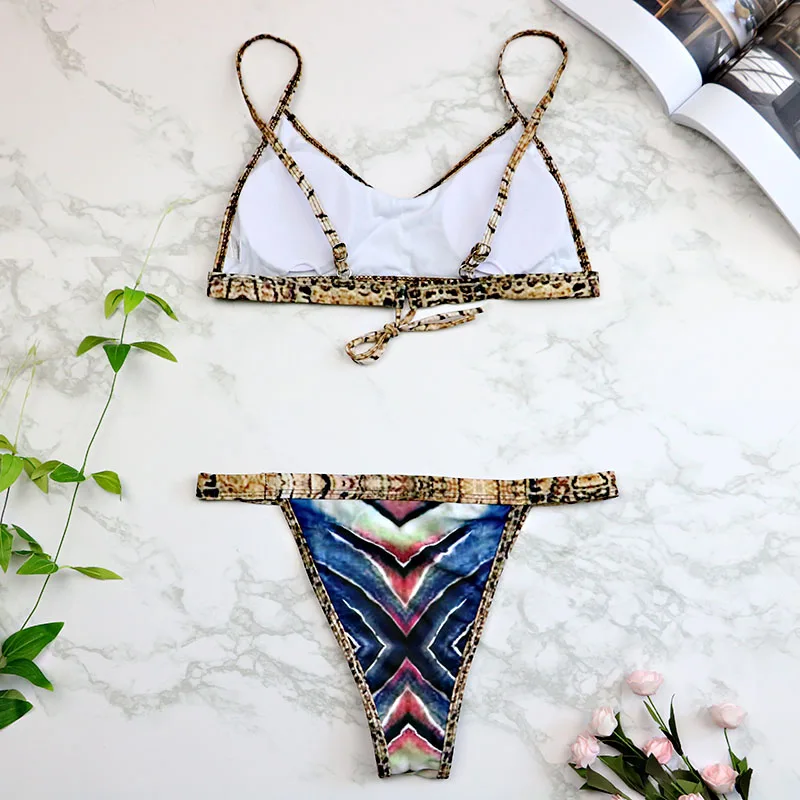 2017 Women Colorful Striped Print Bandeau Thong Brazilian Bikinis Set Swimsuit Beach Wear Swimwear Bathing Suit 2254 2017 Women Colorful Striped Print Bandeau Thong Brazilian Bikinis Set Swimsuit Beach Wear Swimwear Bathing Suit 2254