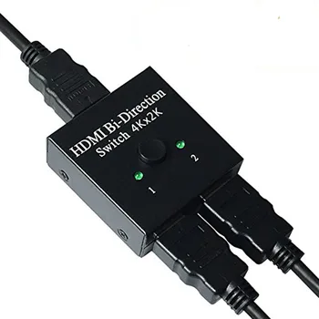 

PUZHIJIE Mini 4K2K HDMI 2.0 switch supported 2x1 or 1x2 HDMI Bi-Directional 3D Switcher