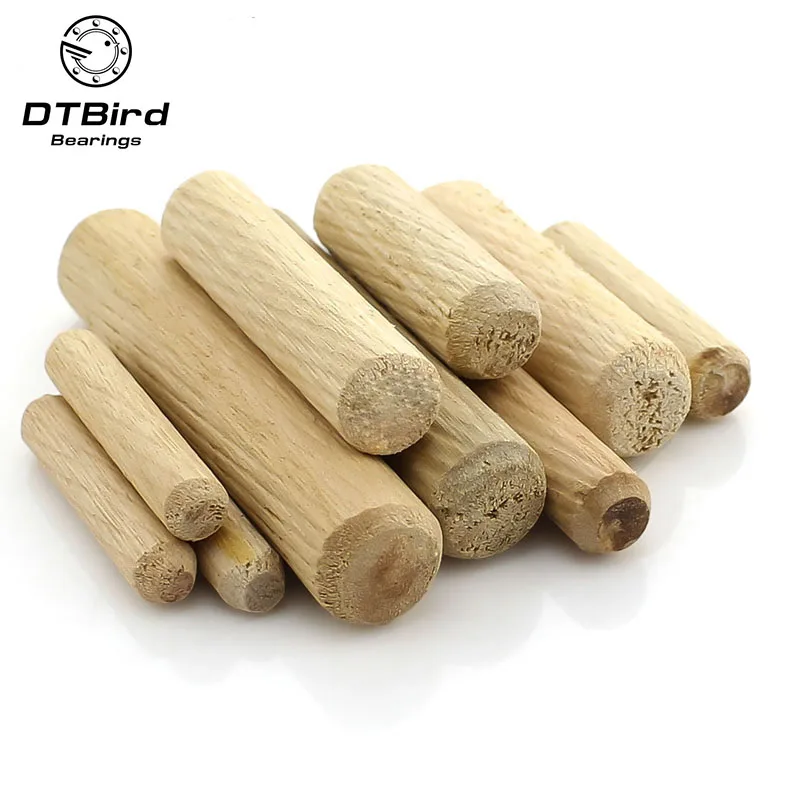 

M6 Wooden Dowel Cabinet Drawer Round Fluted Wood Dowel Pins Rods Set Furniture Fitting 6mm* L=20/25/30/40mm