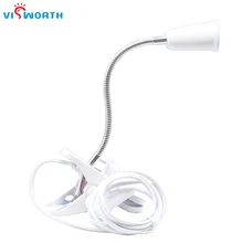 E27 лампа держатель Весна Абажур Висит Кронштейн кнопку кулисный переключатель Plug Провода держатель лампы Аксессуары к осветительным приборам белый/черный