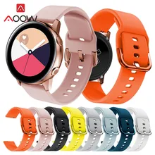 20 мм силиконовый ремешок для часов для samsung Galaxy Watch Active 42 мм Garmin Huami Amazfit bip huawei сменный Браслет