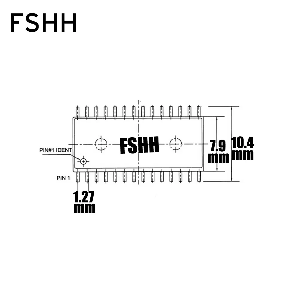 300MIL FP28-DIP28 программист адаптер SOIC28 SO28 SOP28 к DIP28 IC Тесты разъем(флип Тесты место