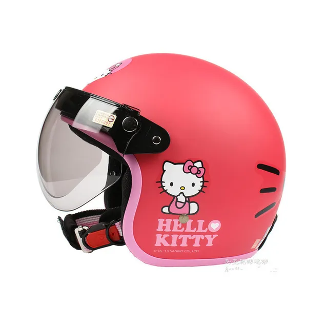 Mode De Demi Casque Moto Femme Scooter Casque Ouvert Vintage E