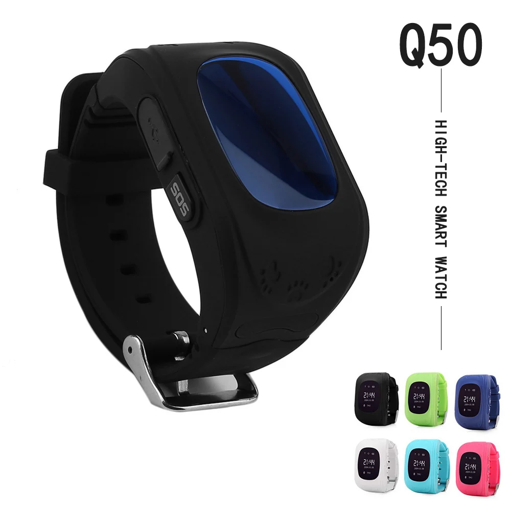 

Q50 Child GPS tracker SOS intelligent monitoring positioning mobile phone child GPS baby watch compatible with IOS and Android