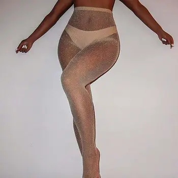 

Hot sale! Fashion Women Net Summer Nylon Fishnet stockings Diamonds Stockings Hollow Tights Stockings #4J10 Fish Net Mesh
