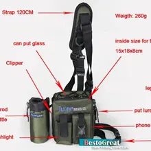 Многофункциональная Высококачественная рыболовная приманка, сумка через плечо, Различные карманы