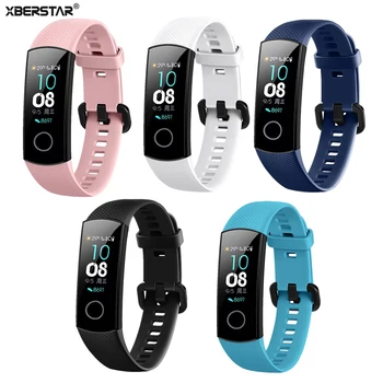

Wristband Strap for Huawei Honor Band 4 Fitness Tracker Smart Watch Silicone Smart Bracelet Strap Soft Adjustable Watchband