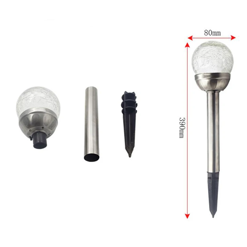 Led Solar Lamp Solar Powered Led Lights For GardenWaterproof Led Solar Light Solar Garden Light LED Waterproof Crack Ball (6)