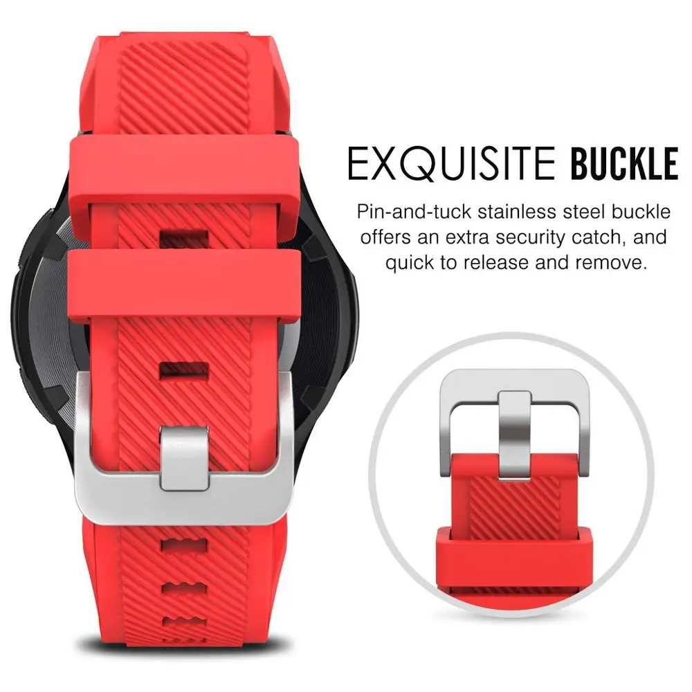Силиконовый ремешок для часов с тонкой рамкой Xiaomi Huami Amazfit Stratos 2/Stratos 2 S сменный