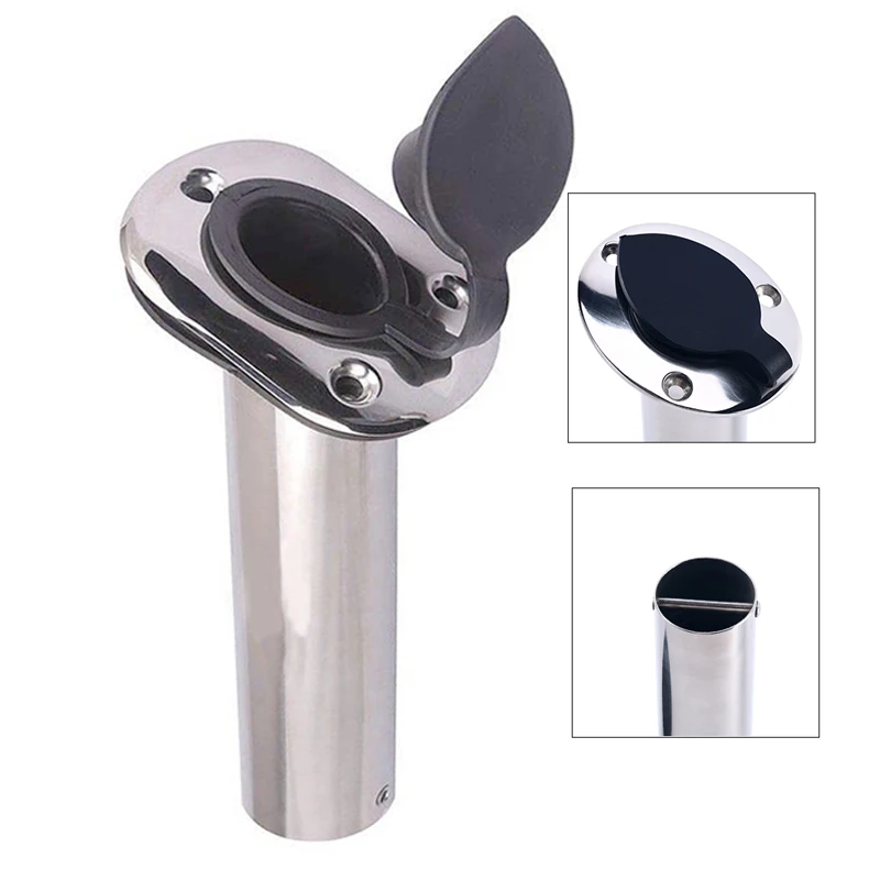 

Deluxe Stainless Steel 316 Fishing Rod Holders 15Degree /30 Degree /90 Degree Flush Mount Fishing Tool Fishing Pole Stand