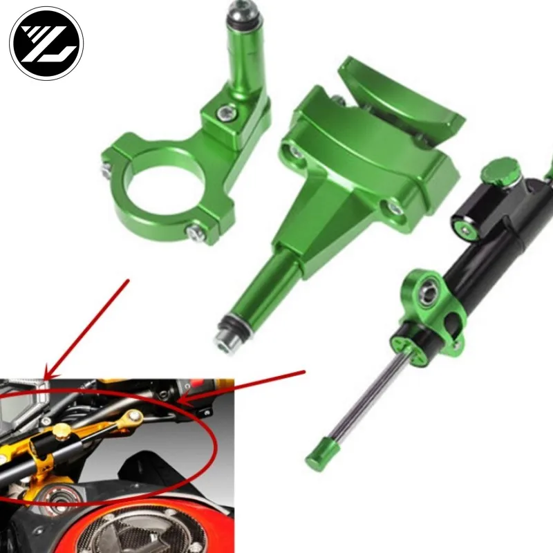 

CNC Universal Aluminum Motorcycle Damper Steering Stabilize Safety Control For kawasaki ninja 400 Z400 2018 ZX-4R