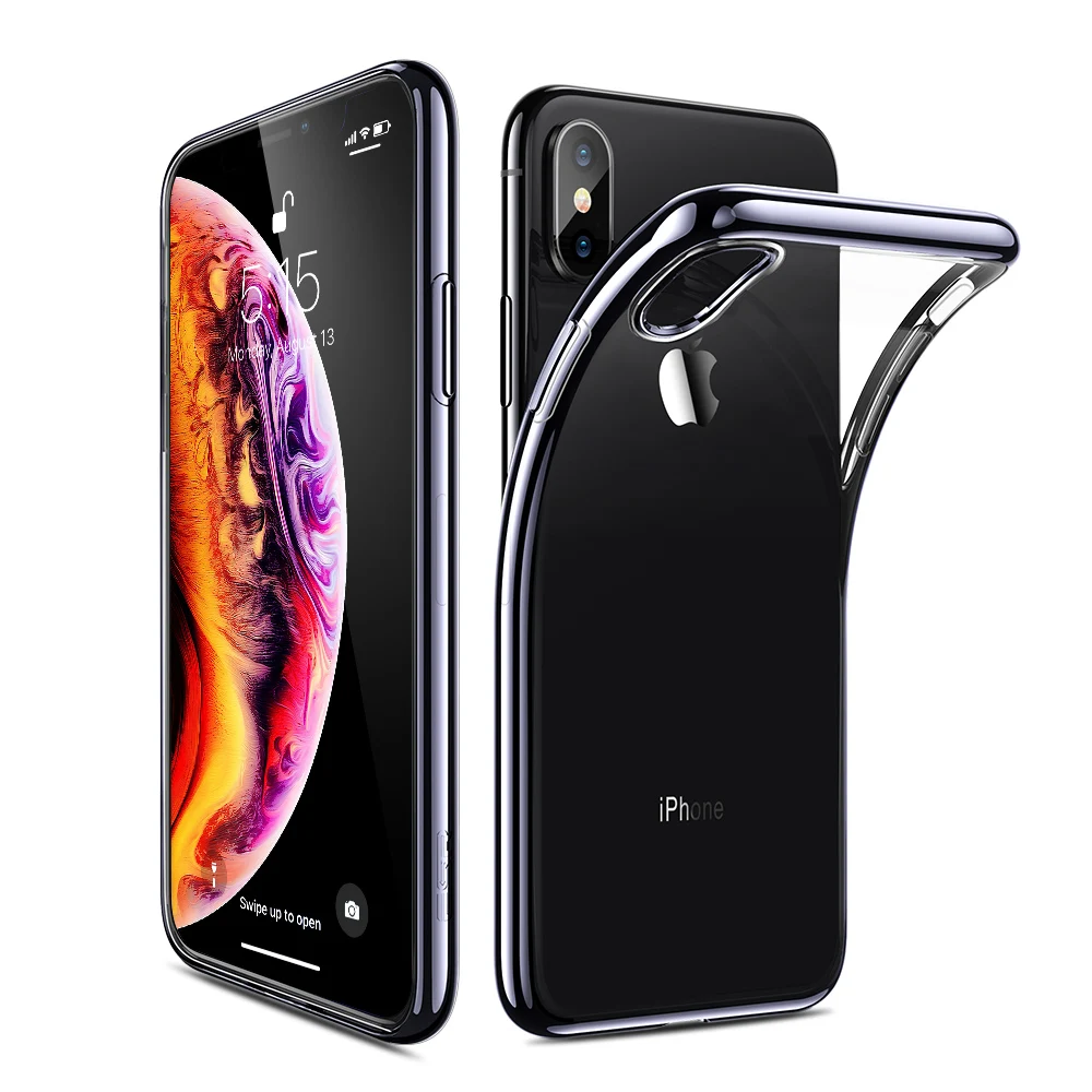 ESR чехол для iPhone XS XR XS Max прозрачный чехол Бампер прозрачный мягкий TPU чехол ультра тонкий чехол противоударный чехол для iPhone