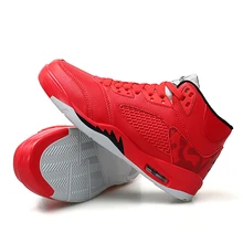 Новинка, белые баскетбольные кроссовки для мужчин, дышащие баскетбольные кроссовки с высоким берцем для мужчин, черные спортивные кроссовки для взрослых Jordan