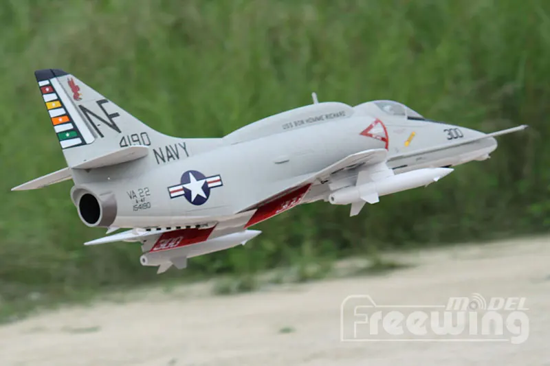 Freewing rc летательный аппарат A 4E/F A4 SKYHAWK 80 мм edf jet KIT с сервоприводом|jet kit|edf kitsrc airplane |