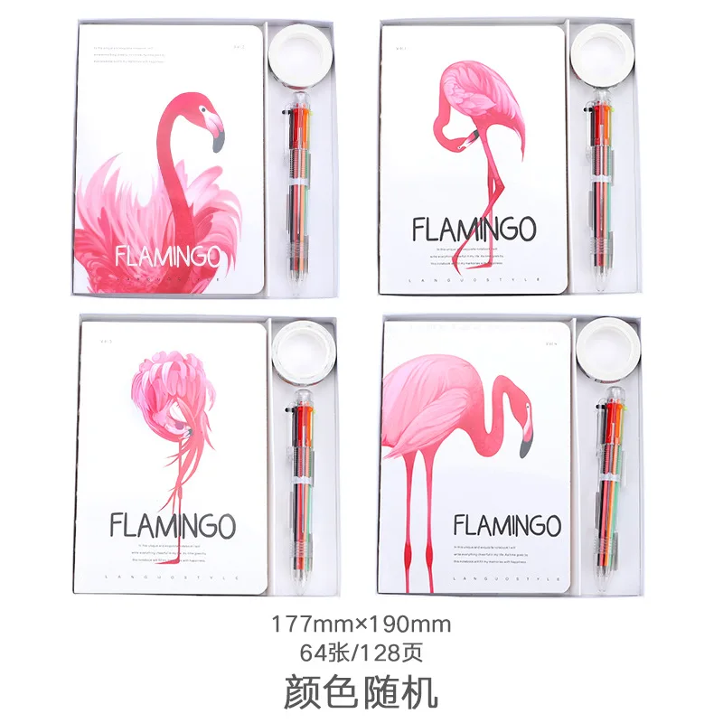 

Cute Macaron Flamingo Notebook Diary Week Plan Organizer Paper Notebook A5 Agendas School Office Supplies Kawaii Stationery Gift