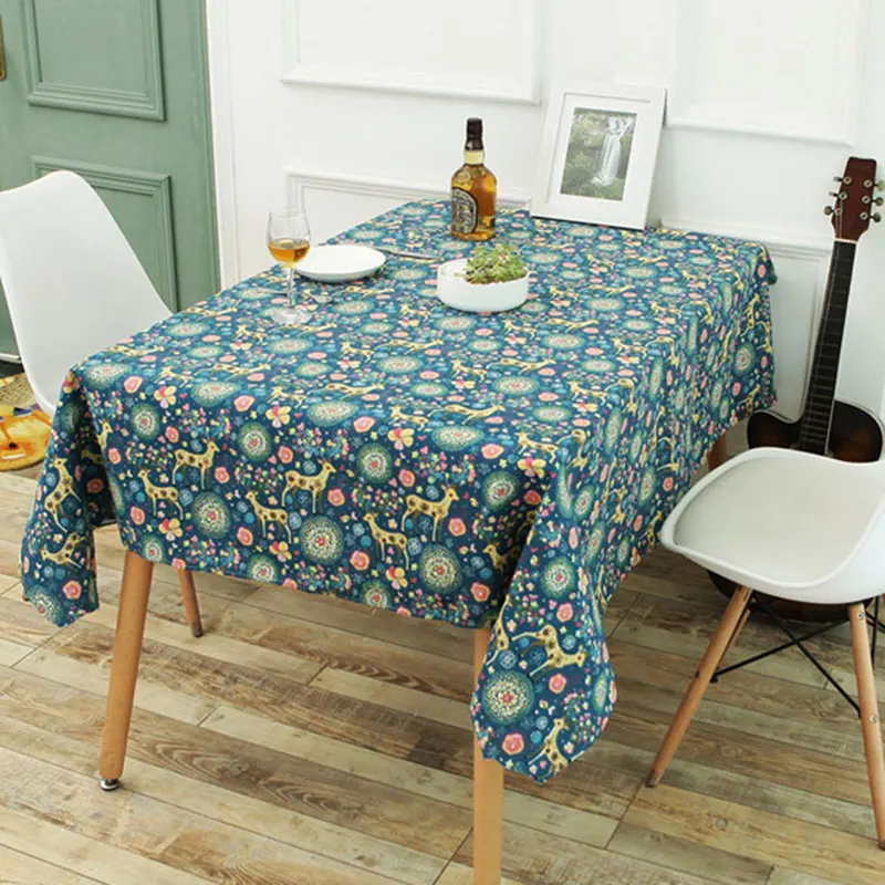 Клееная скатерть для кухонного стола из хлопка и льна, защитная скатерть для мебели, водонепроницаемая скатерть для кухни