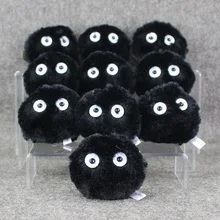 10pcs lot My Neighbor Totoro DustBunny Miyazaki Hayao Ghibli Spirited Away Dust Bunny plush stuffed keychain