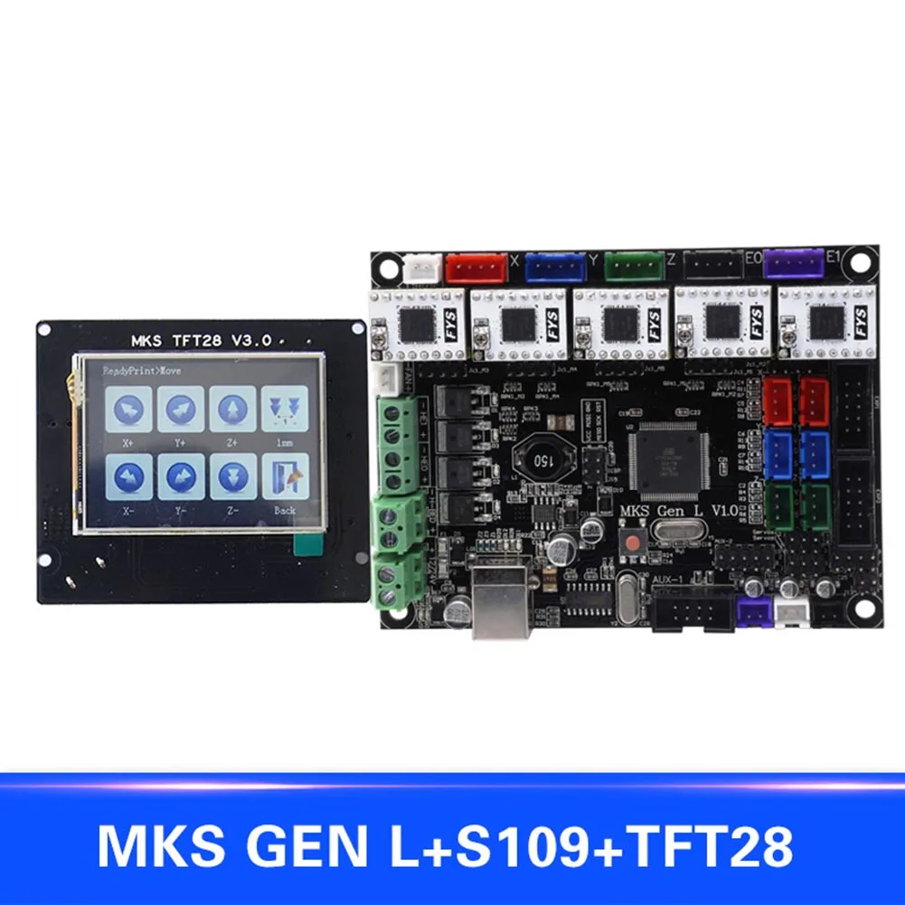 

New For MKS GEN L Compatible with TFT28 LCD Intelligent Display Support S109 Motor Driver 3D Print Kits
