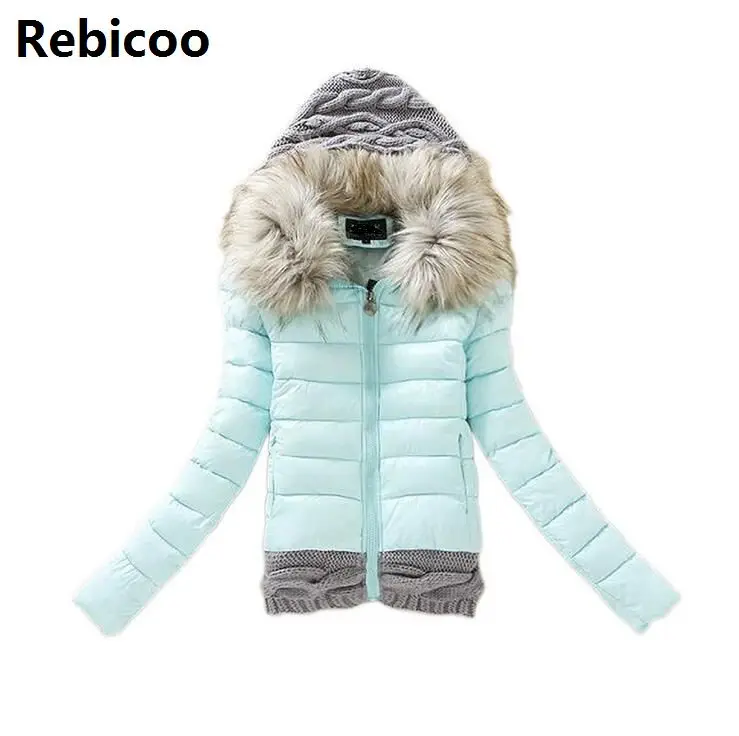 New Arrivals 2018 Winter Jacket Women Fashion Slim Big Fur Collar Warmth Outdoor Casual Coat warm