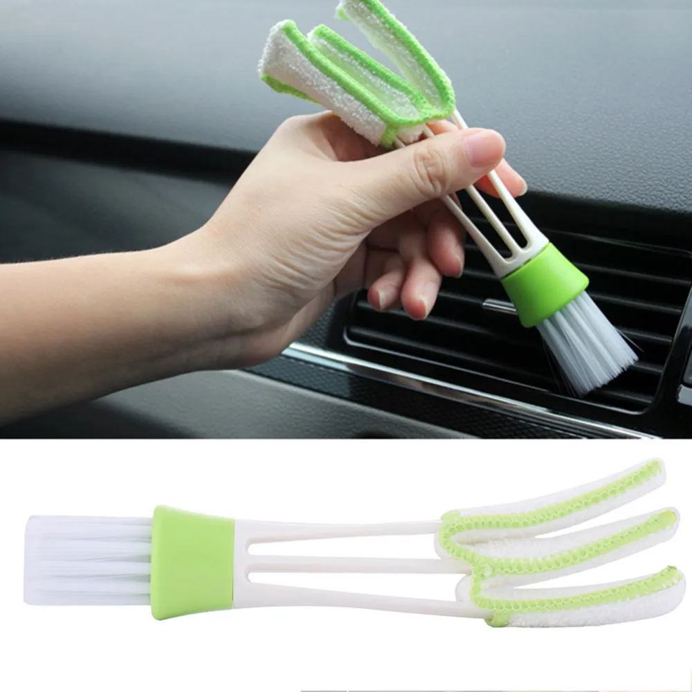 

ToHuu Car Air Conditioning Outlet Cleaning Brush Dust Soft Brush Auto Interior Instrument Desk Window Blinds Cleaner car-styling