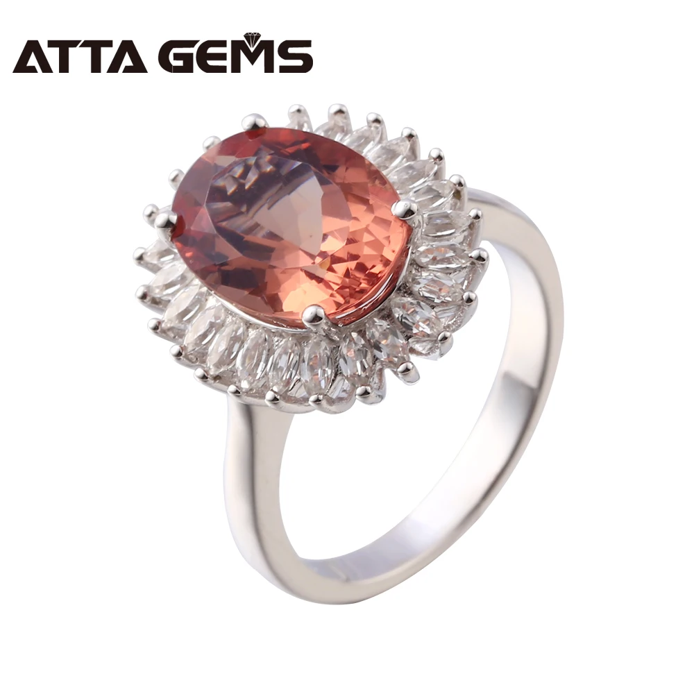Diaspore Sterling Silver Ring For Women Zultanite 8 Carats Silver Ring Color Changes Stone S925 Ring Birthday Gifts Mother’s Day