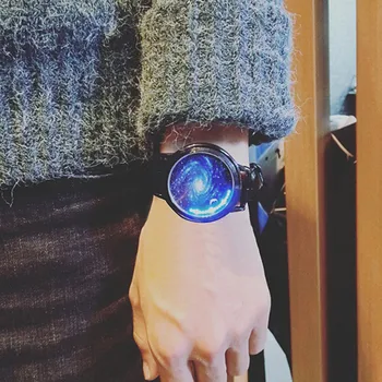 

Couple Fashion Leather Band Analog Quartz Round Wrist Business Men's Watch Men's watch Wrist Party decoration Business Watch gi